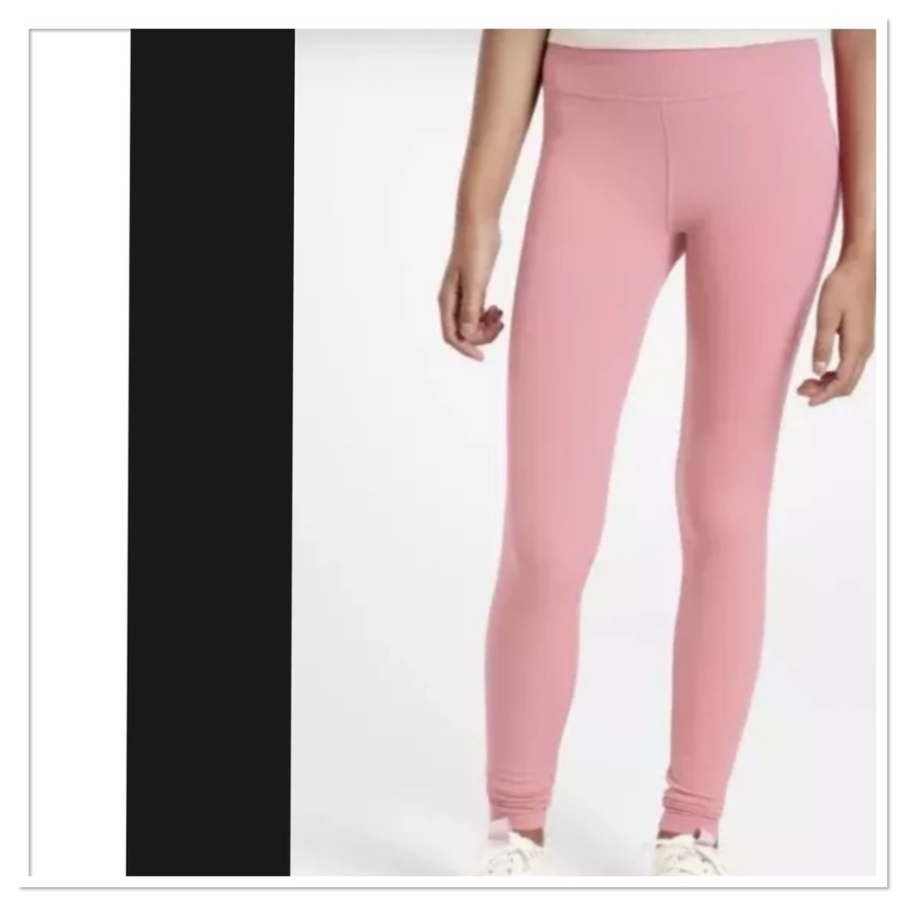 Athleta Girl High Rise Printed Chit Chat Tights Legging Pink